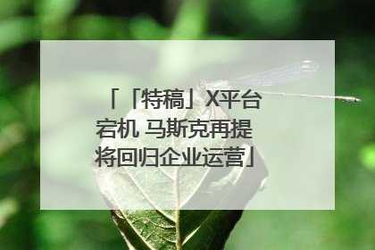 「特稿」X平台宕机 马斯克再提将回归企业运营