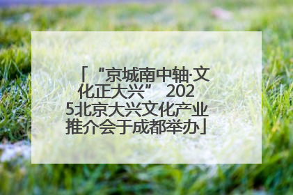 “京城南中轴·文化正大兴” 2025北京大兴文化产业推介会于成都举办