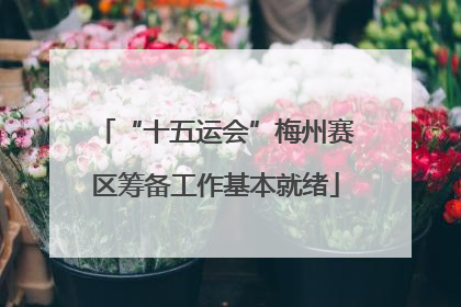 “十五运会”梅州赛区筹备工作基本就绪
