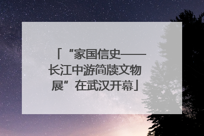 “家国信史——长江中游简牍文物展”在武汉开幕