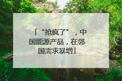“抢疯了”，中国能源产品，在邻国需求暴增