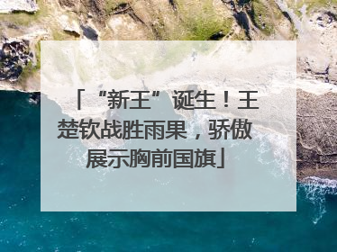 “新王”诞生！王楚钦战胜雨果，骄傲展示胸前国旗