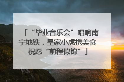 “毕业音乐会”唱响南宁地铁，皇家小虎携美食祝愿“前程似锦”