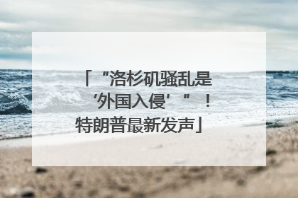 “洛杉矶骚乱是‘外国入侵’”！特朗普最新发声