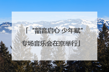 “韶音启心 少年赋”专场音乐会在京举行
