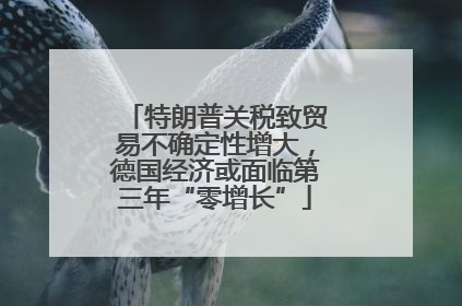 特朗普关税致贸易不确定性增大，德国经济或面临第三年“零增长”