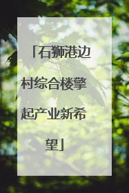 石狮港边村综合楼擎起产业新希望
