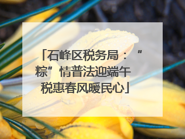 石峰区税务局：“粽”情普法迎端午 税惠春风暖民心