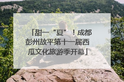 甜一“夏”！成都彭州敖平第十一届西瓜文化旅游季开幕