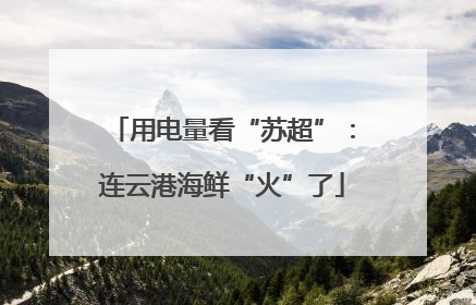 用电量看“苏超”：连云港海鲜“火”了