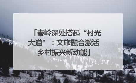 秦岭深处搭起“村光大道”：文旅融合激活乡村振兴新动能