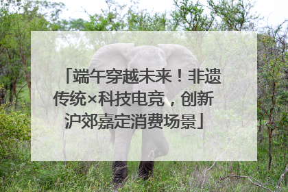 端午穿越未来！非遗传统×科技电竞，创新沪郊嘉定消费场景