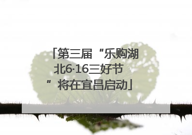 第三届“乐购湖北6·16三好节”将在宜昌启动