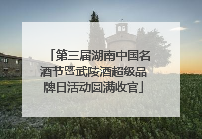 第三届湖南中国名酒节暨武陵酒超级品牌日活动圆满收官