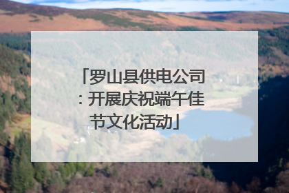 罗山县供电公司：开展庆祝端午佳节文化活动