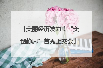 美丽经济发力！“美创静界”首秀上交会