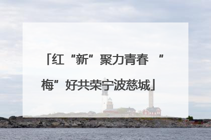 红“新”聚力青春 “梅”好共荣宁波慈城