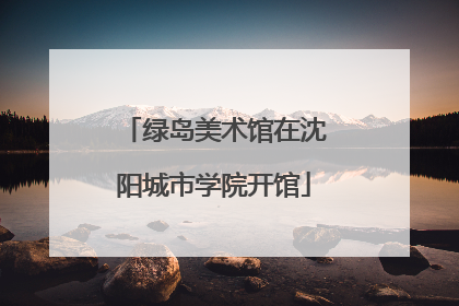 绿岛美术馆在沈阳城市学院开馆
