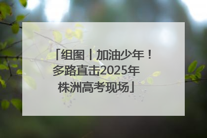 组图丨加油少年！多路直击2025年株洲高考现场