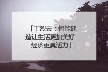丁烈云：智能建造让生活更加美好 经济更具活力