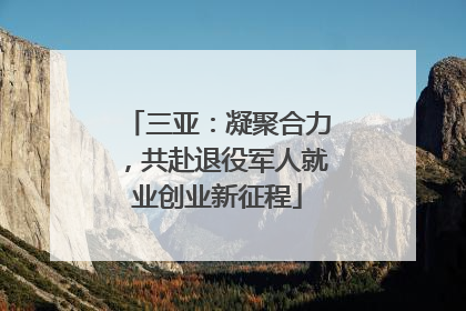 三亚：凝聚合力，共赴退役军人就业创业新征程