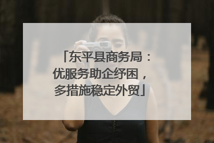 东平县商务局：优服务助企纾困，多措施稳定外贸