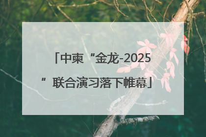 中柬“金龙-2025”联合演习落下帷幕