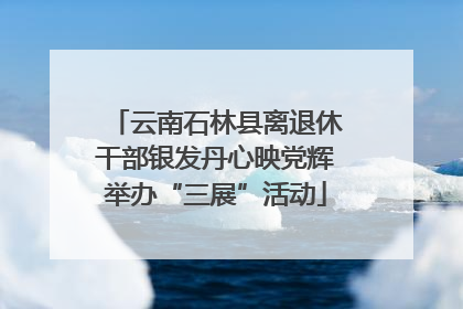 云南石林县离退休干部银发丹心映党辉举办“三展”活动