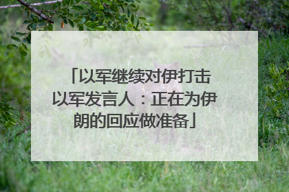 以军继续对伊打击 以军发言人：正在为伊朗的回应做准备