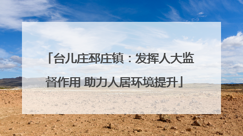 台儿庄邳庄镇：发挥人大监督作用 助力人居环境提升