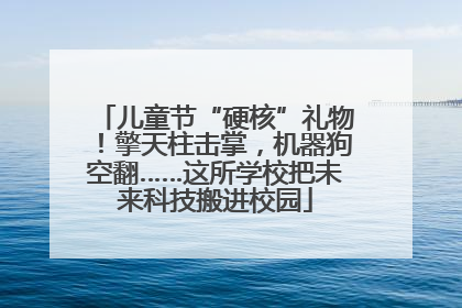 儿童节“硬核”礼物！擎天柱击掌，机器狗空翻……这所学校把未来科技搬进校园