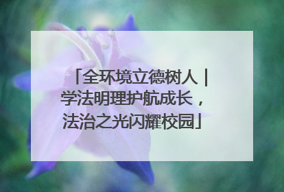 全环境立德树人｜学法明理护航成长，法治之光闪耀校园