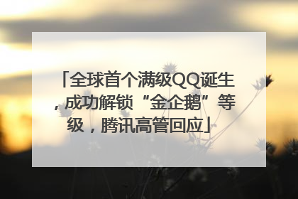 全球首个满级QQ诞生，成功解锁“金企鹅”等级，腾讯高管回应