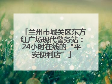 兰州市城关区东方红广场现代警务站：24小时在线的“平安便利店”