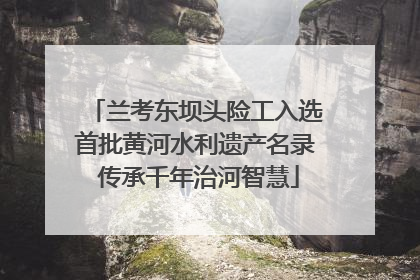 兰考东坝头险工入选首批黄河水利遗产名录 传承千年治河智慧