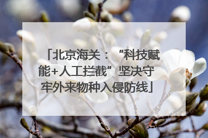 北京海关：“科技赋能+人工拦截”坚决守牢外来物种入侵防线