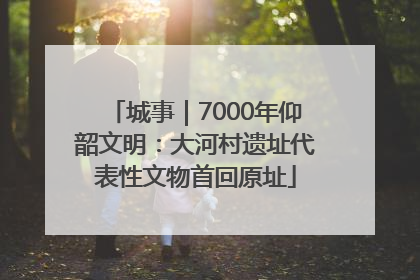 城事｜7000年仰韶文明：大河村遗址代表性文物首回原址