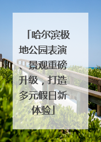哈尔滨极地公园表演、景观重磅升级，打造多元假日新体验