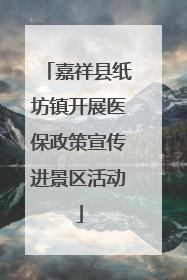 嘉祥县纸坊镇开展医保政策宣传进景区活动