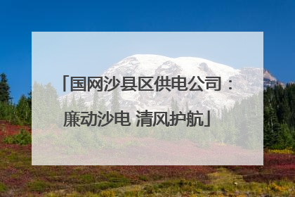 国网沙县区供电公司：廉动沙电 清风护航