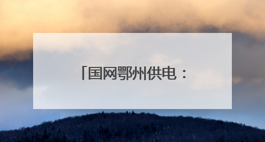 国网鄂州供电：暴雨中守护梁子湖防汛通道安澜