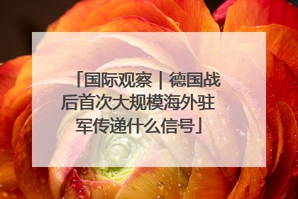 国际观察｜德国战后首次大规模海外驻军传递什么信号