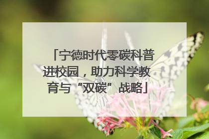 宁德时代零碳科普进校园，助力科学教育与“双碳”战略