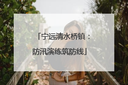 宁远清水桥镇：防汛演练筑防线