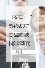 安仁：“绣花功夫”提品质 城市焕新惠民生