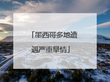 墨西哥多地遭遇严重旱情