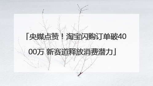 央媒点赞！淘宝闪购订单破4000万 新赛道释放消费潜力