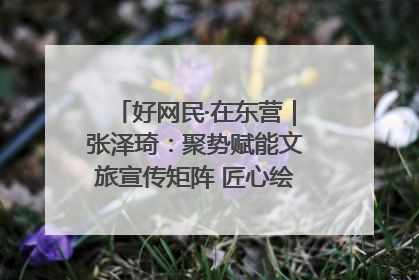 好网民·在东营｜张泽琦：聚势赋能文旅宣传矩阵 匠心绘就东营诗与远方