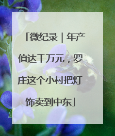微纪录｜年产值达千万元，罗庄这个小村把灯饰卖到中东