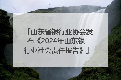 山东省银行业协会发布《2024年山东银行业社会责任报告》